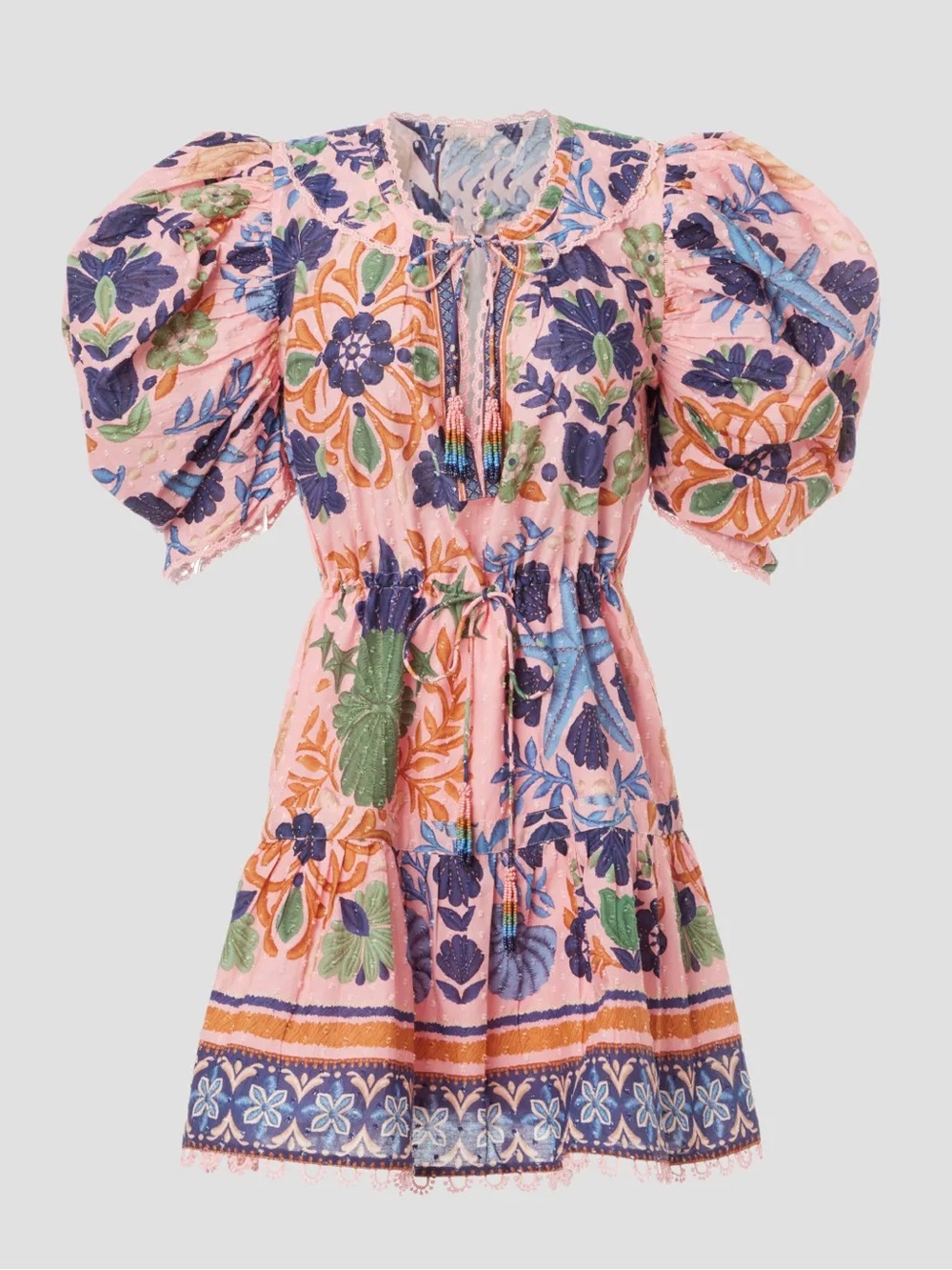 FARM Rio Seashell Cotton Mini Dress